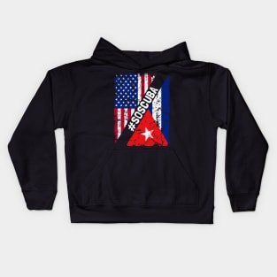 SOS Cuba Flag Free Cuba Libre 2021 Kids Hoodie